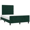 vidaXL Cadre de lit sans matelas vert fonc&eacute; 120x190 cm velours