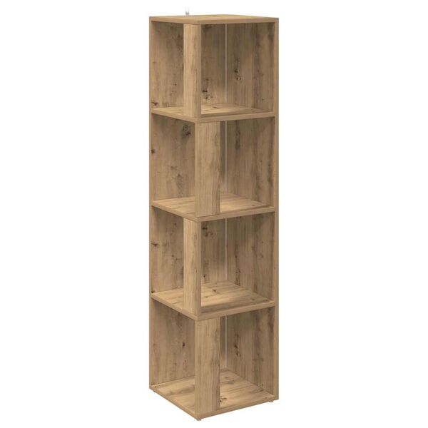 vidaXL Armoire d'angle ch&ecirc;ne artisanal 33x33x132 cm bois d'ing&eacute;nierie