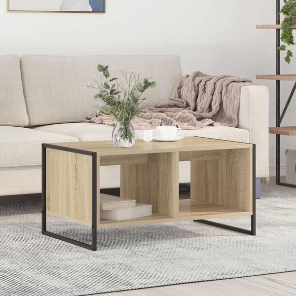 vidaXL Table basse Sonoma 80 x 50 x 40 cm Bois d'ingénierie