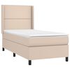vidaXL Sommier à lattes de lit matelas LED Cappuccino 100x200 cm