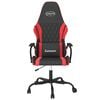 vidaXL Chaise de jeu Noir et rouge Similicuir