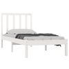 vidaXL Cadre de lit sans matelas blanc bois de pin massif 90x190 cm