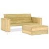 vidaXL Salon de jardin 2 pcs Bois de pin impr&eacute;gn&eacute;