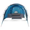 vidaXL Tente de camping tunnel 4 personnes bleu imperm&eacute;able