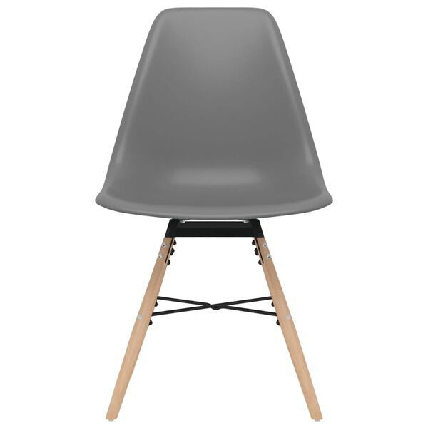 vidaXL Chaises &agrave; manger lot de 6 gris PP