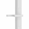 vidaXL Porte int&eacute;rieure 102,5x201,5 cm Blanc Verre ESG et aluminium