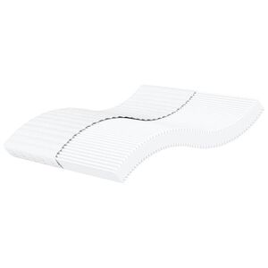 vidaXL Matelas en mousse blanc 160x220 cm duret&eacute; H2 H3