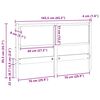 vidaXL Tête de lit Autre Blanc 160 cm Bois massif en pin
