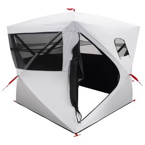 vidaXL Tente de Chasse avec toit Blanc Occultant 143 x 143 x 165 cm