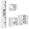 vidaXL Ensemble de mobilier de salle de bain 4 pc Blanc