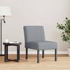 vidaXL Fauteuil sans accoudoirs gris clair tissu