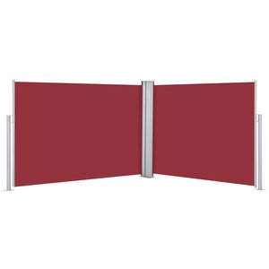 vidaXL Auvent lat&eacute;ral r&eacute;tractable Rouge 120 x 1000 cm