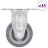 vidaXL 16 pcs Roulettes fixes 50 mm