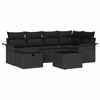 vidaXL Ensemble de canap&eacute; de jardin 7 pc Poly rotin