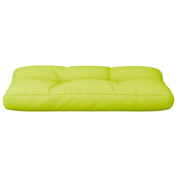 vidaXL Coussin de palette vert vif 70x40x12 cm tissu