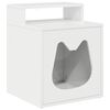 vidaXL Maison pour chat Blanc Brillant 42,5 x 40 x 53,5 cm