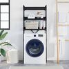 vidaXL &Eacute;tag&egrave;re pour machine &agrave; laver Ch&ecirc;ne noir 67 x 25 x 163 cm