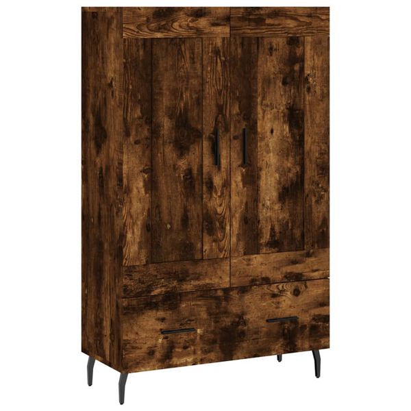 vidaXL Buffet haut ch&ecirc;ne fum&eacute; 69,5x31x115 cm bois d'ing&eacute;nierie