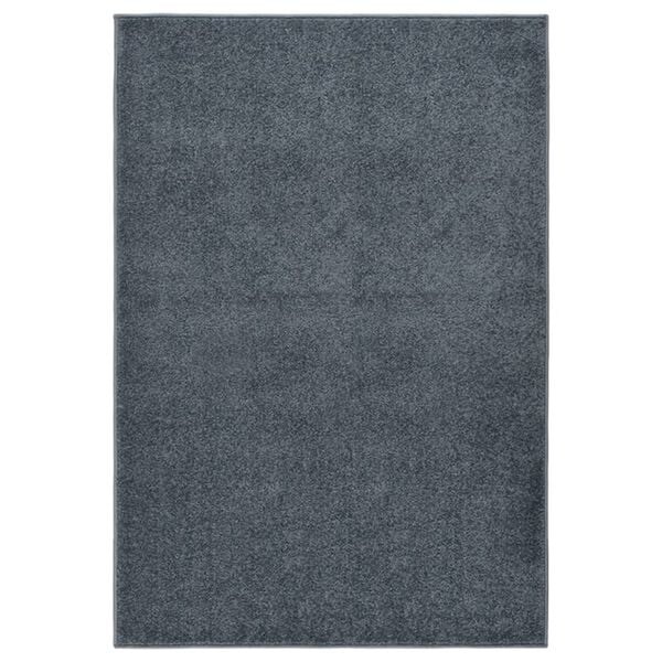 vidaXL Tapis à poils courts 160x230 cm Anthracite
