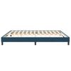 vidaXL Cadre de lit sans matelas bleu fonc&eacute; 200x210 cm velours