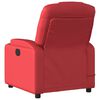 vidaXL Fauteuil de massage inclinable électrique rouge similicuir