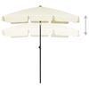 vidaXL Parasol de plage jaune sable 180x120 cm
