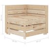 vidaXL Canap&eacute; palette d'angle de jardin Bois