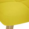 vidaXL Chaise de relaxation avec repose-pied jaune clair tissu