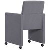 vidaXL Chaises &agrave; manger lot de 2 gris clair tissu