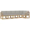 vidaXL Ensemble de canap&eacute;s d'ext&eacute;rieur 6 pc Blanc et gris clair