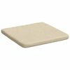 vidaXL Coussins de si&egrave;ge 4 pcs Cr&egrave;me 40 x 40 x 3 cm tissu