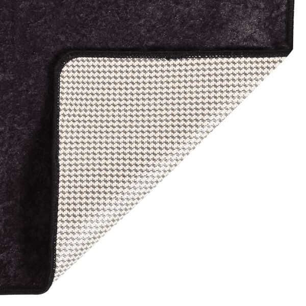 vidaXL Tapis lavable anthracite 400x300 cm antidérapant