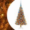 vidaXL Sapin de No&euml;l Dor&eacute; 120 cm PET