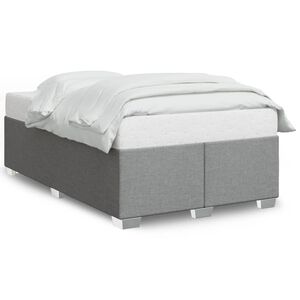 vidaXL Cadre de lit sans matelas gris clair 120x200 cm tissu