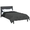 vidaXL Duvet d'&eacute;t&eacute; simple Noir et anthracite 220 x 155 cm Microfibre