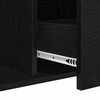 vidaXL Buffet Ch&ecirc;ne noir 104 x 35 x 70 cm Bois d'ing&eacute;nierie
