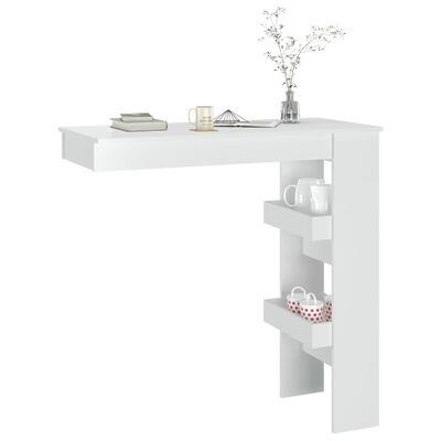 Table Bar Murale VidaXL - Chêne Sonoma 102x45x103cm Avec Rangement