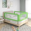 vidaXL Barri&egrave;re de s&eacute;curit&eacute; de lit d'enfant Vert 140x25 cm Tissu