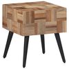 vidaXL Table d'appoint 40x40x45 cm teck de récupération massif
