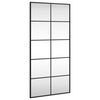vidaXL Miroir mural noir 50x100 cm rectangulaire fer