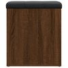 vidaXL Banc de rangement ch&ecirc;ne marron 42x42x45 cm bois d'ing&eacute;nierie