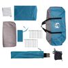 vidaXL Tente de camping tunnel 4 personnes bleu imperm&eacute;able