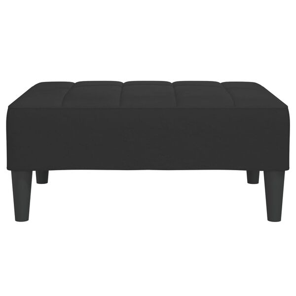 vidaXL Repose-pied Noir 78x56x32 cm Velours