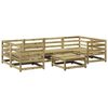 vidaXL Salon de jardin 7 pcs bois de pin impr&eacute;gn&eacute;