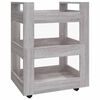 vidaXL Chariot de cuisine Sonoma gris 60x45x80 cm Bois d'ing&eacute;nierie