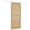 vidaXL Porte coulissante Naturel et Blanc 86 x 198,5 cm