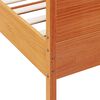 vidaXL Cadre de lit sans matelas cire marron 90x200 cm bois pin massif