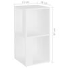 vidaXL Armoire d'angle Blanc 33x33x67 cm Bois d'ingénierie