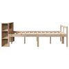 vidaXL Lit bibliothèque sans matelas 135x190 cm bois de pin massif