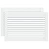 vidaXL Portes d'armoire &agrave; persiennes 2pcs blanc 39,5x59,4cm pin massif